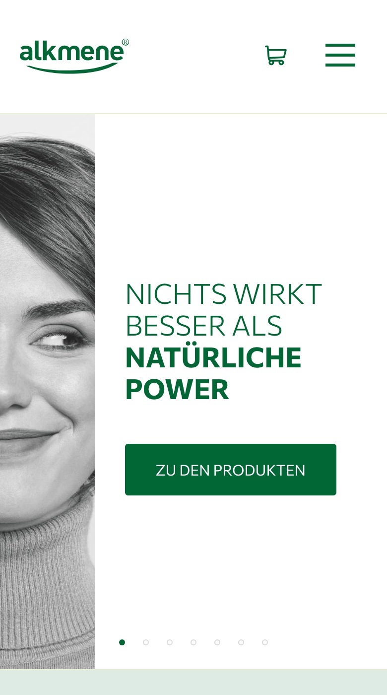 alkmene auf dem Telefon: Startseite