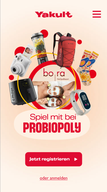 Probiopoly auf dem Telefon: Startseite