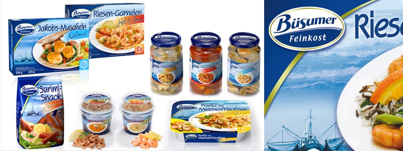 Verpackungen für Büsumer / Heiploeg NL – Produkt- und Marken-Launch, Konzeption der Produktrange, Foodstyling, Fotoregie, Umsetzung