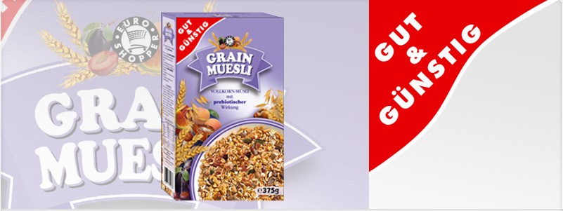 Verpackungen für Brüggen im Auftrag von EDEKA – Entwicklung und Gestaltung von einem der bekanntesten Störer Deutschlands: Gut & Günstig